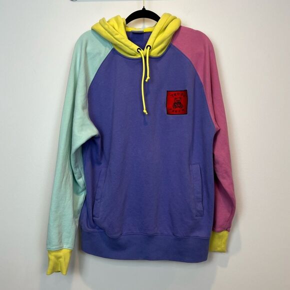 Teddy Fresh Color Block Hoodie Size Large - Picture 1 of 12